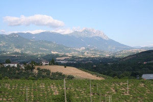 Panorama d'Abruzzo dall'agriturismo